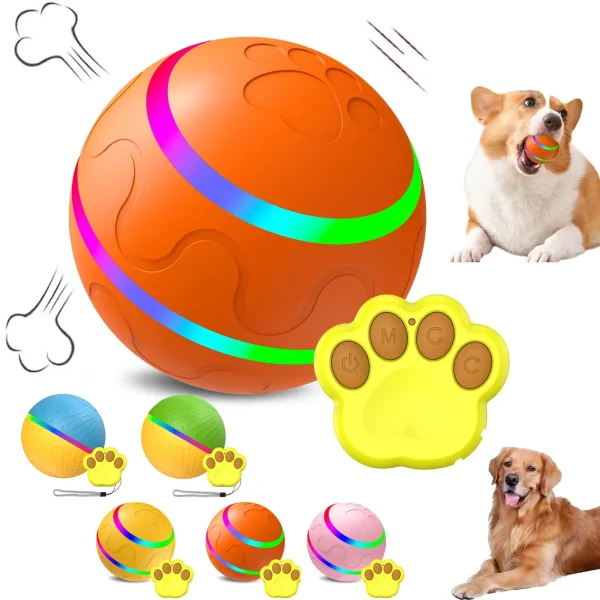 2.2” Interactive Rolling Dog Ball – Rechargeable Motion Play Toy