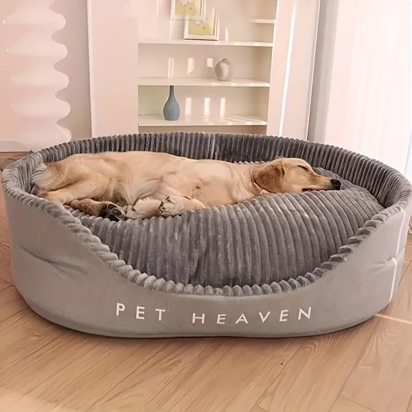 A soft dirt resistant, non slip pet bed